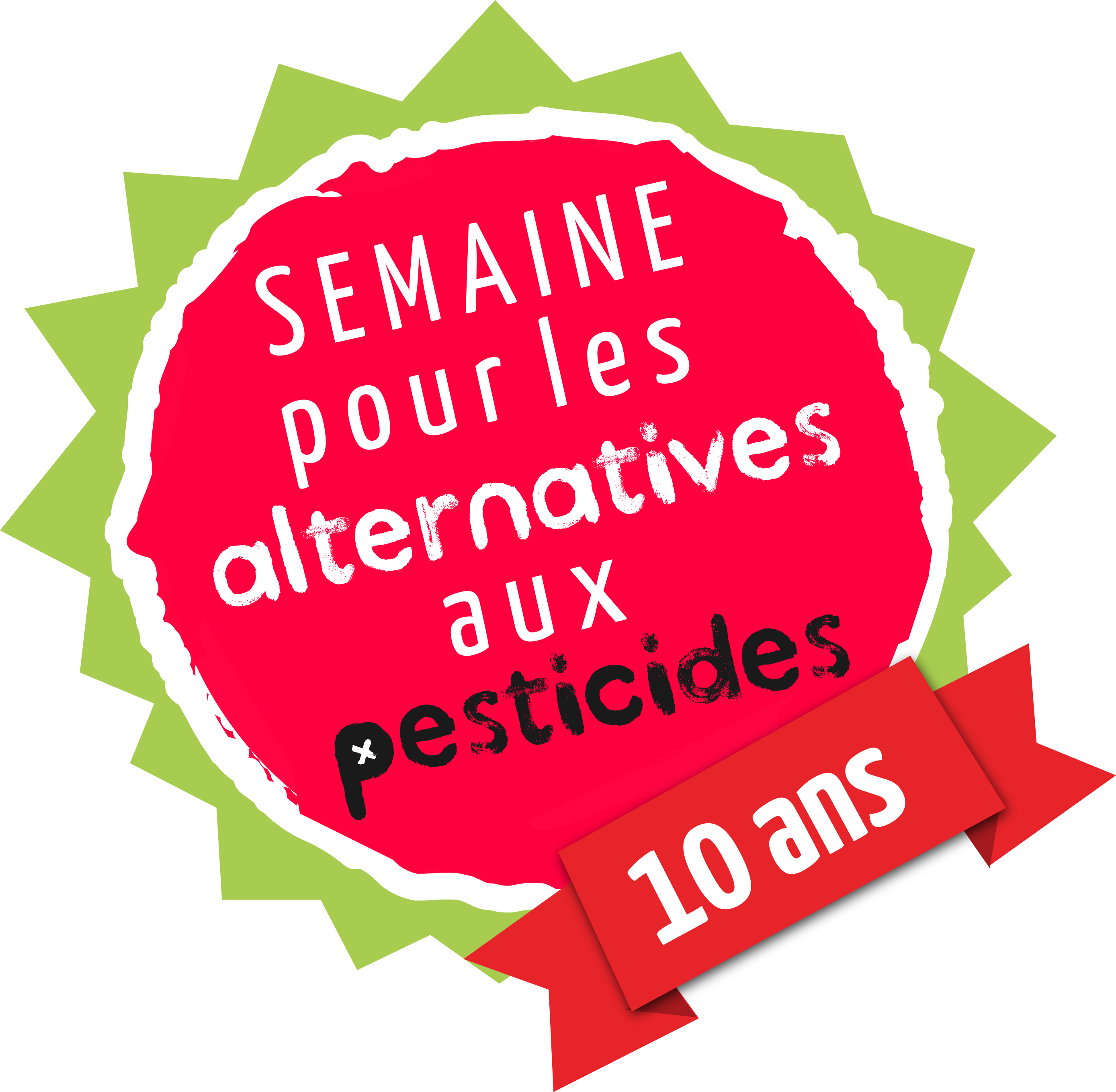 Logo de la 10ème édition de la Semaine pour les alternatives aux pesticides (Du 20 au 30 Mars 2015)
